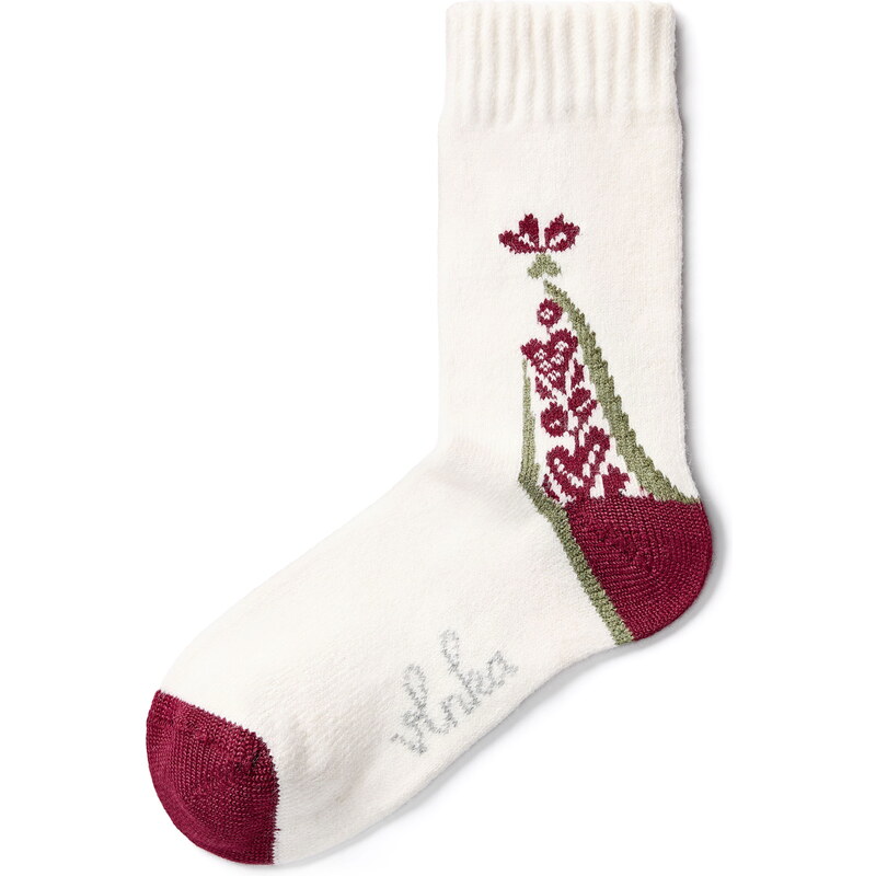 Vlnka Ovčie ponožky Merino folklór červená 34096883