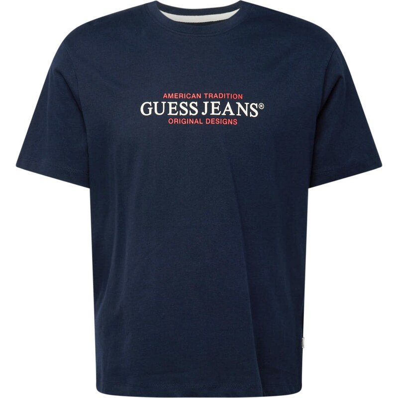 GUESS JEANS Tričko tmavomodrá / červená / biela 56313433