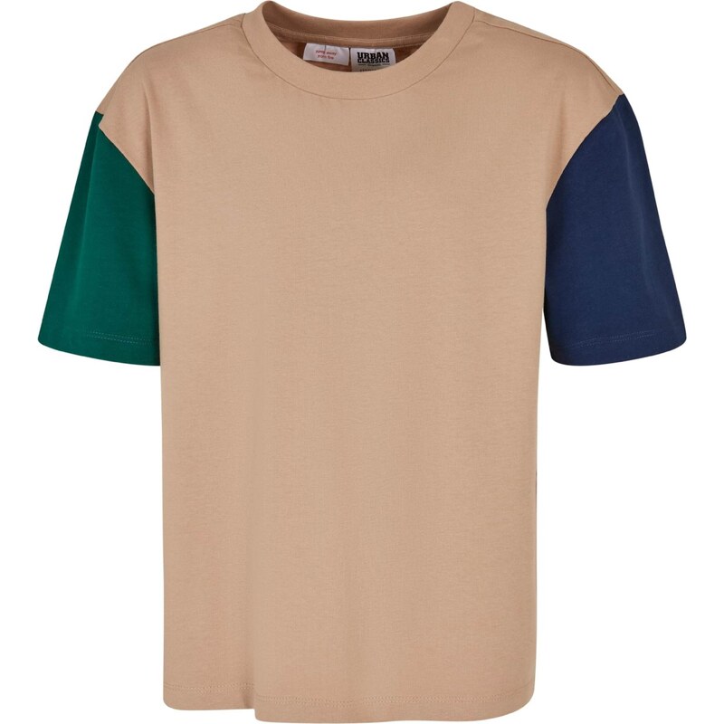 Urban Classics Tričko piesková / námornícka modrá / zelená 56365030