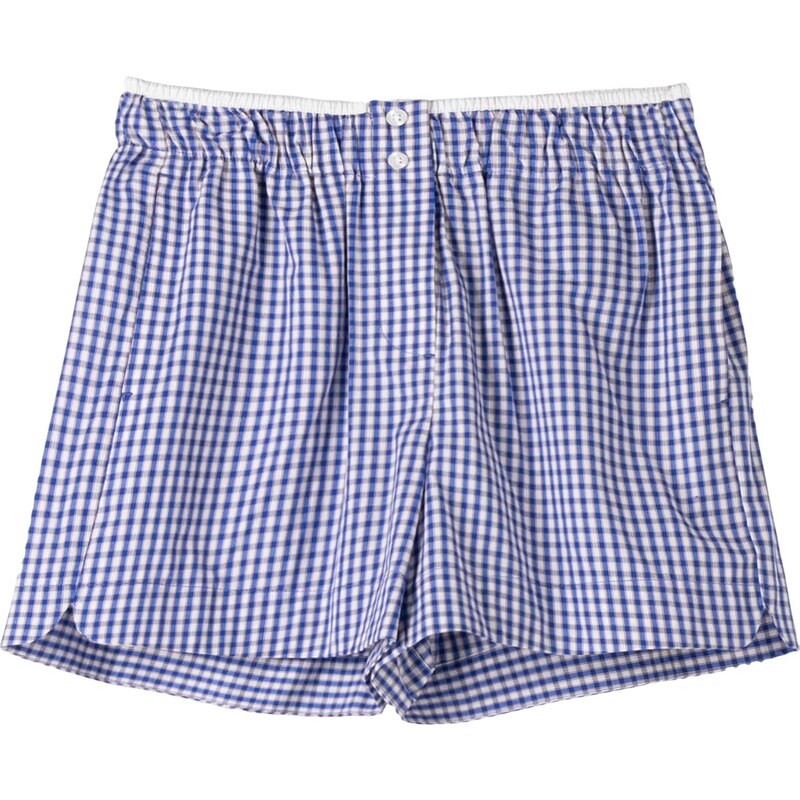 Bershka Nohavice modrá / námornícka modrá / biela 56314162