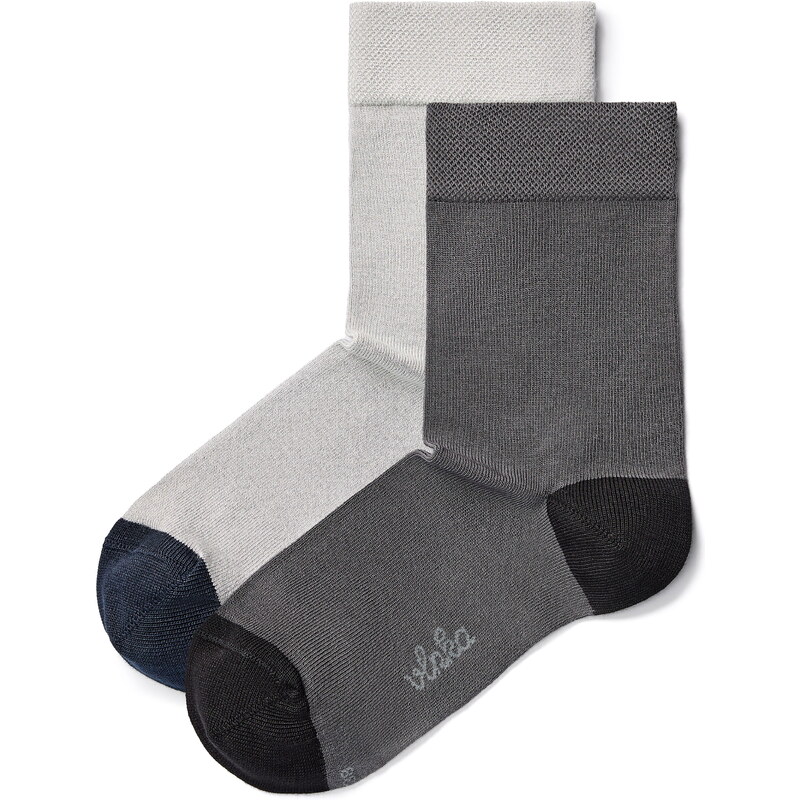 Vlnka 2 páry bambusových ponožiek mix 12734502