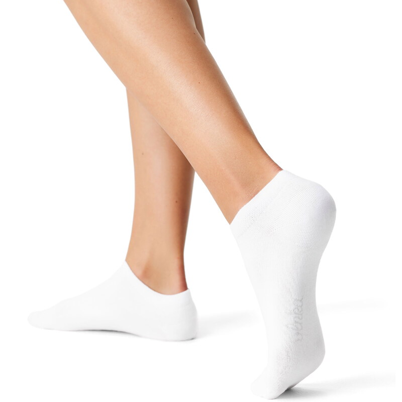 Vlnka Bavlnené ponožky členkové biela 24273268
