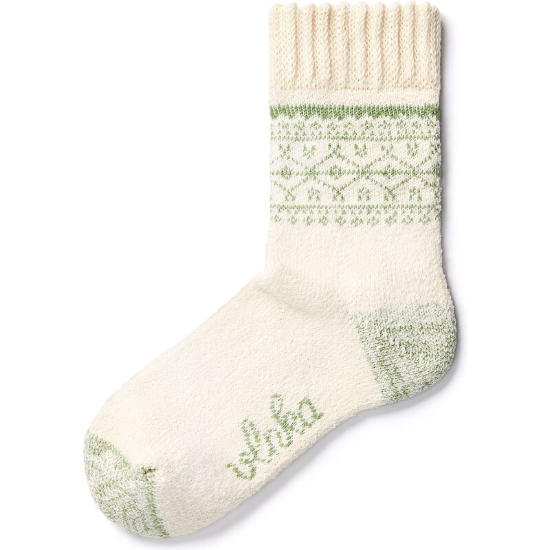 Vlnka Ovčie ponožky Merino krajka zelená 36393162