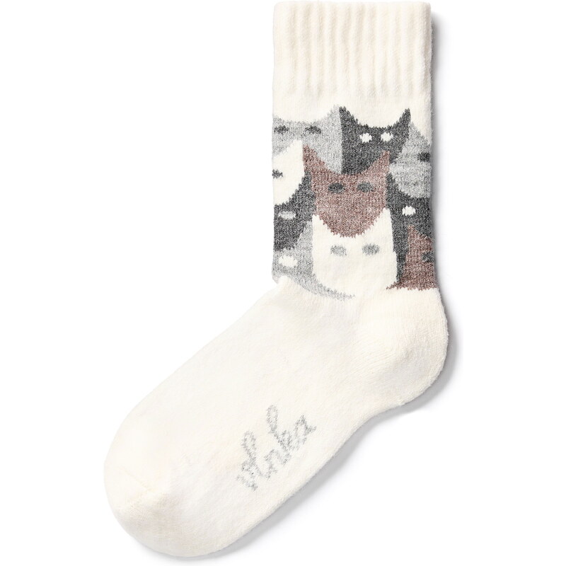 Vlnka Ovčie ponožky Merino mačky biela 36393165