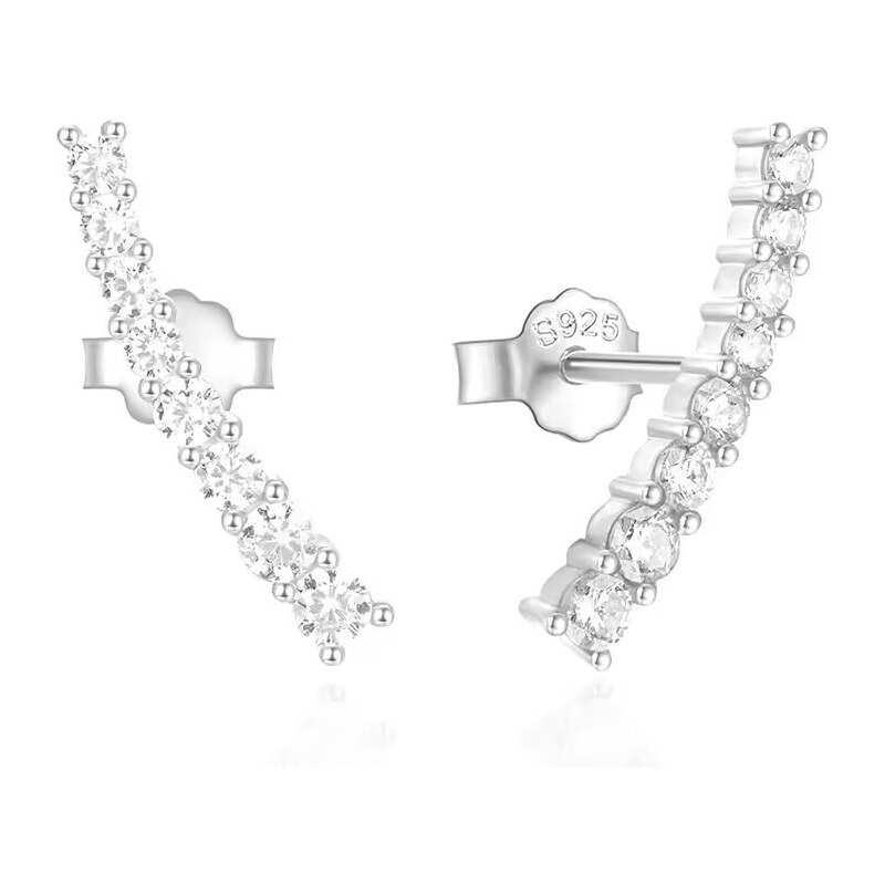 Olivie Strieborné pozdĺžne náušnice 9026 56369643