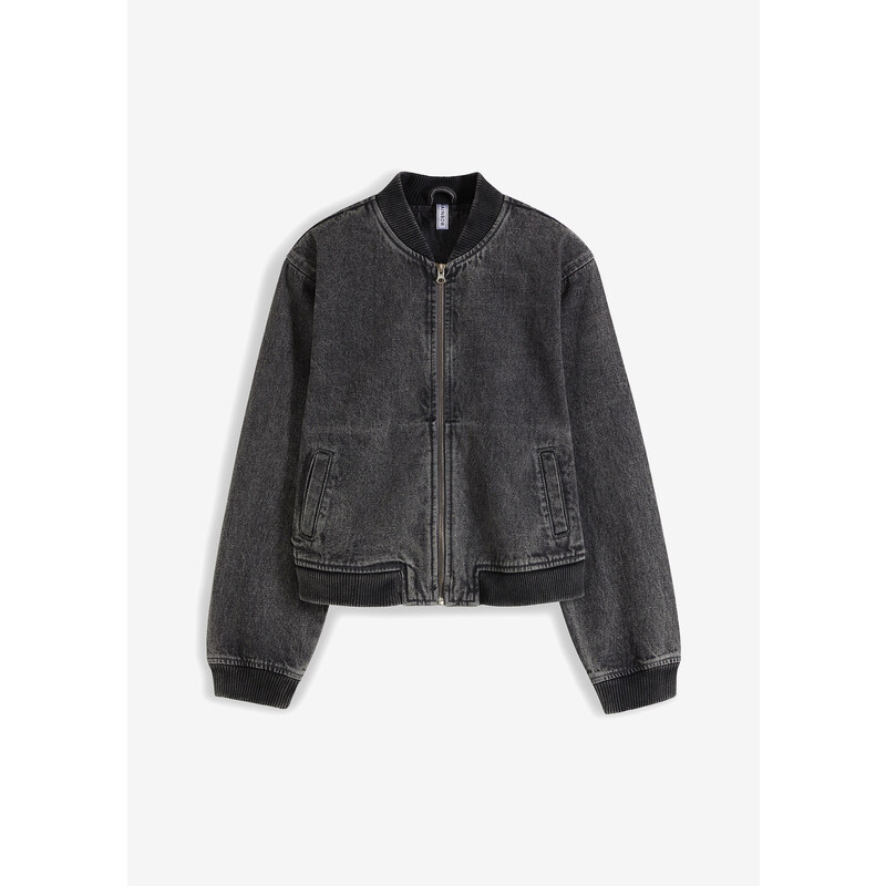 bonprix Bluzón denim, farba šedá 56356434