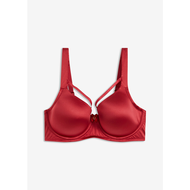 bonprix Vystužená podprsenka s kosticami, z lesklého materiálu, farba 56356364