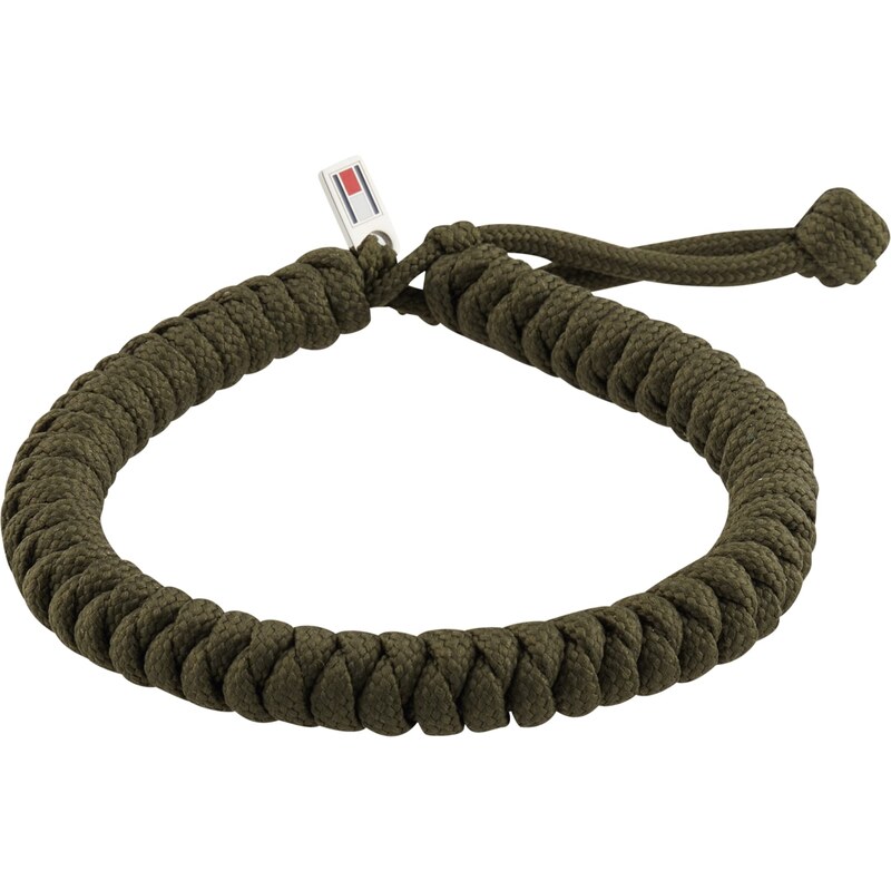 TOMMY HILFIGER Náramok AXEL olivová / strieborná 56365968