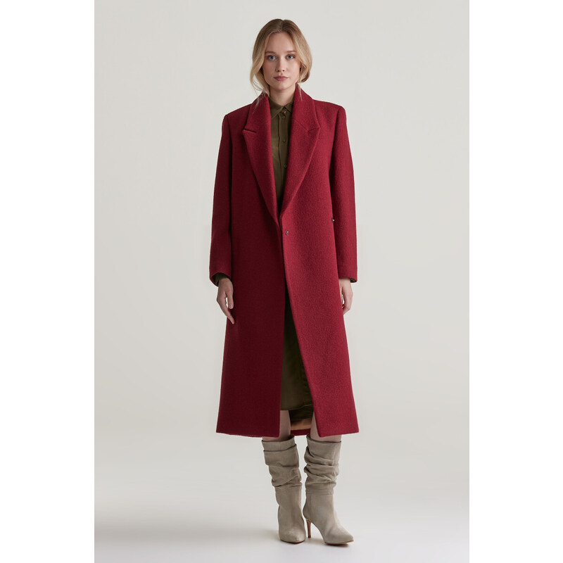 KABÁT GANT TEXTURED WRAP COAT PLUMPED RED 56322948