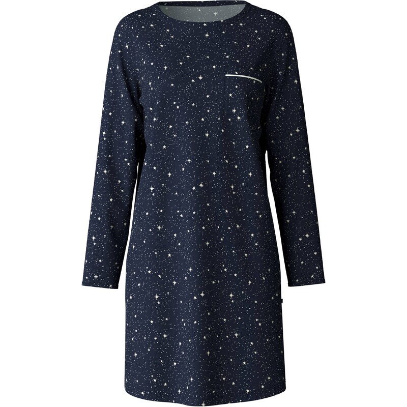 CALIDA Nočná košieľka tmavomodrá / biela 57847818