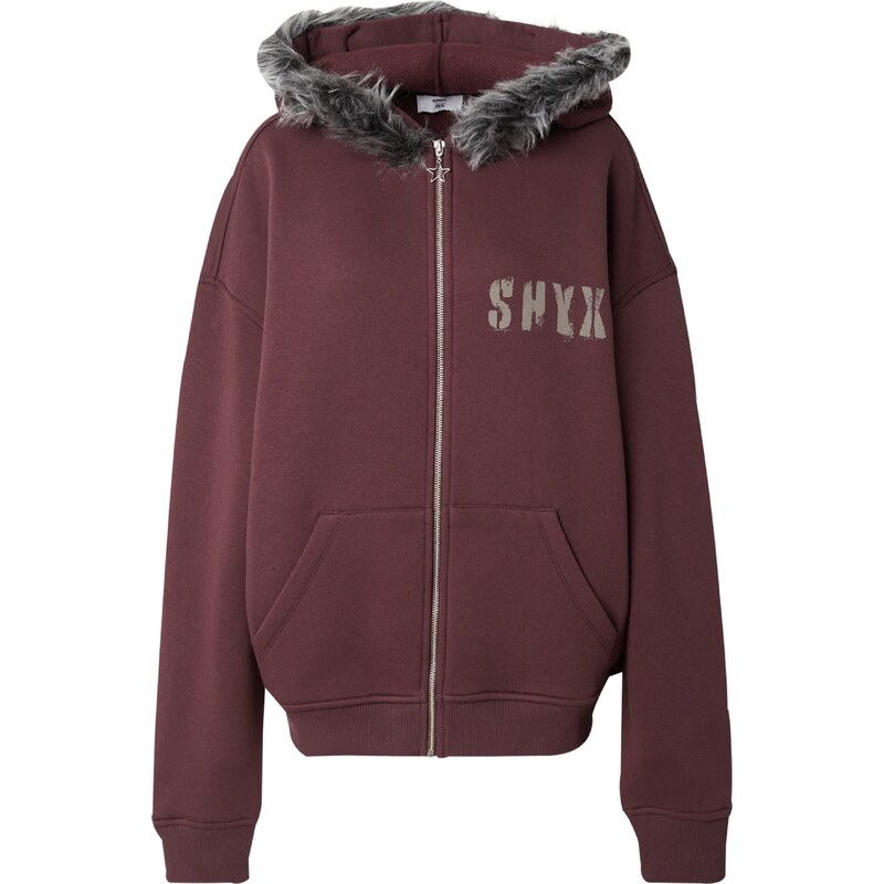 SHYX Tepláková bunda hnedá / sivá 56365856