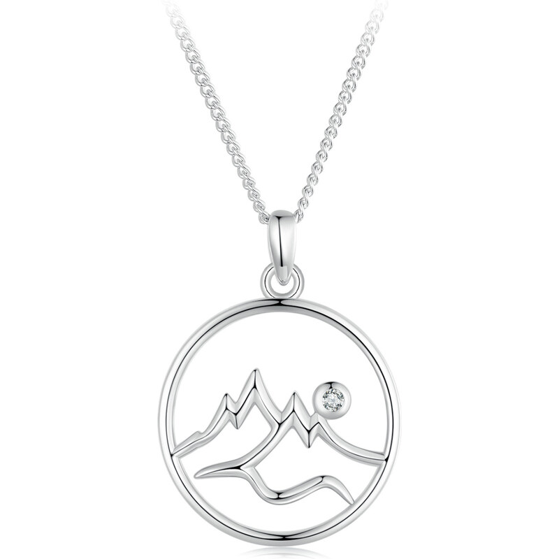 Royal Fashion strieborný náhrdelník Hory 56586027