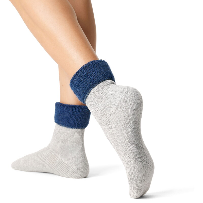 Vlnka Ovčie ponožky Merino froté modrá 47377072