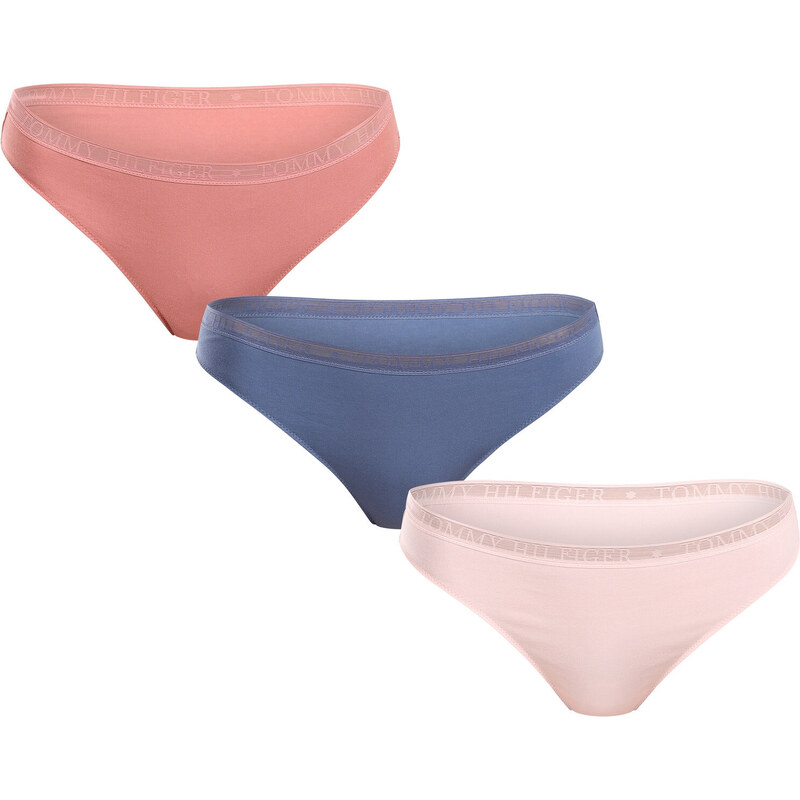 3PACK dámske tangá Tommy Hilfiger viacfarebná (UW0UW04890 0VV) 56392822