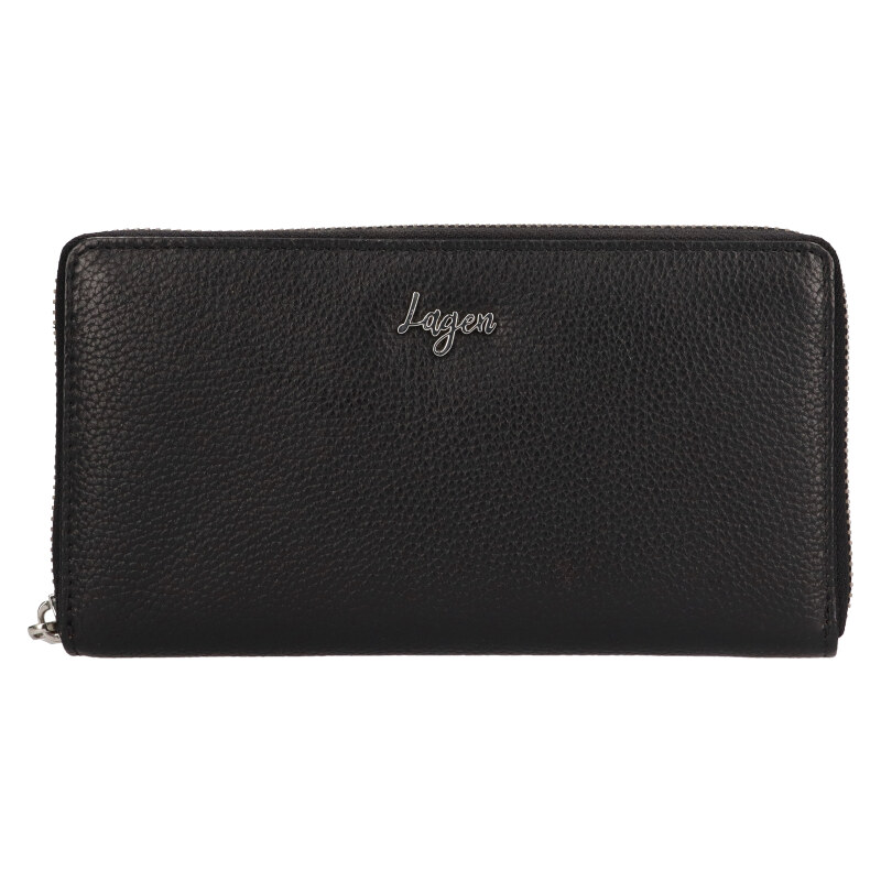 Dámska kožená peňaženka Lagen 50353 Black 56384824
