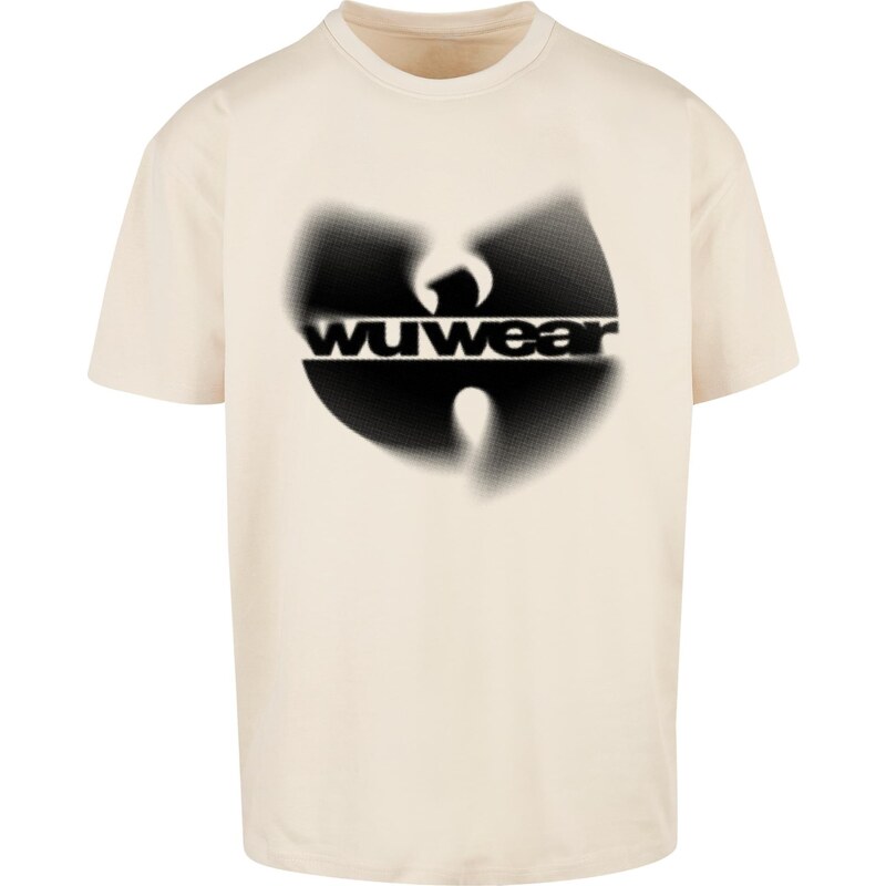 Wu-Wear Mens T-shirt Faded Logo Sand 64690452