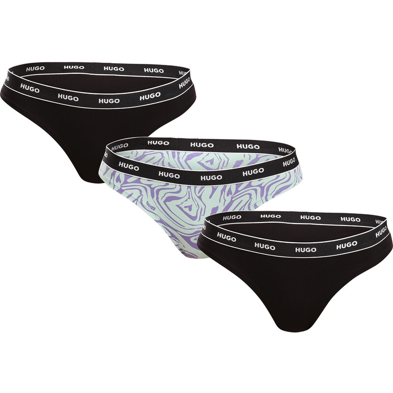3PACK dámske tangá HUGO viacferbná (50495870 536) 56392847
