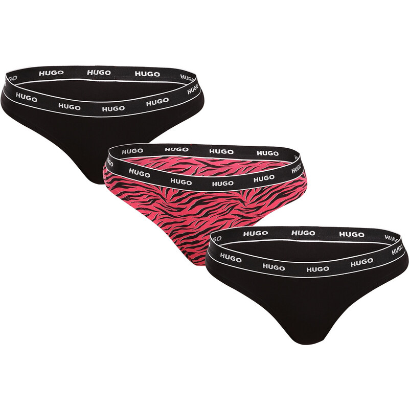 3PACK dámske tangá HUGO viacferbná (50495870 661) 56392846