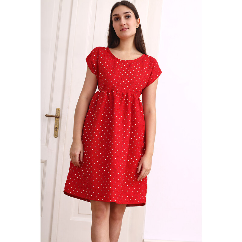 Bodkované 100% lanové šaty Lotika 56401300