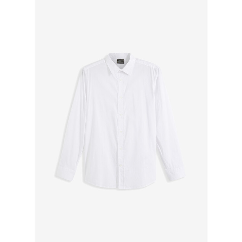 bonprix Biznis košeľa so strečom, Slim Fit, farba biela 44817439
