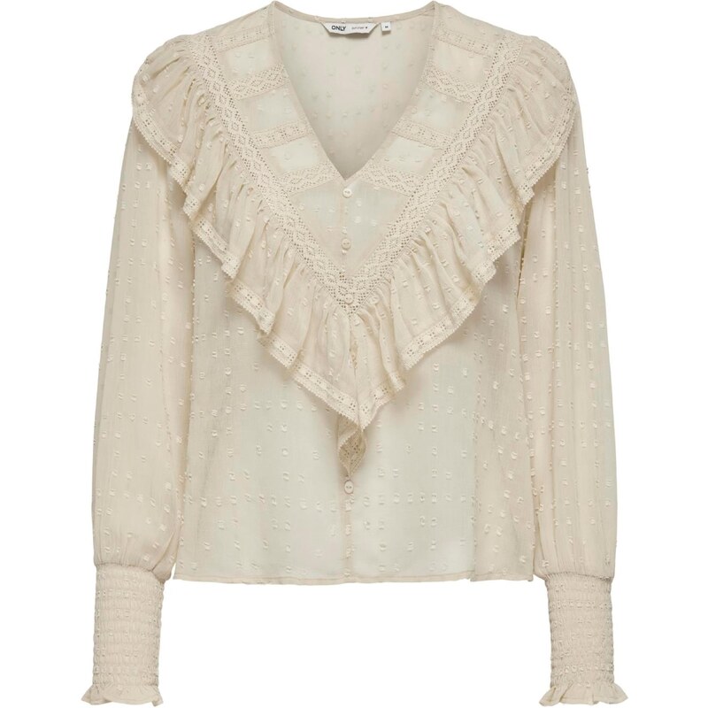 ONLY Blúzka ONLELEANOR tmavobéžová 56407812