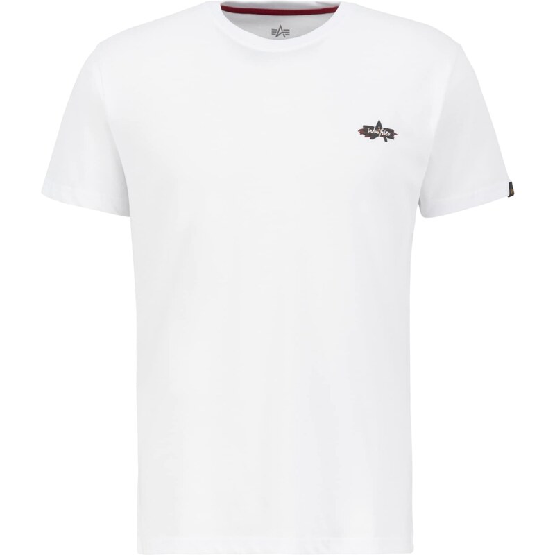 ALPHA INDUSTRIES Tričko krvavo červená / čierna / biela 56407898