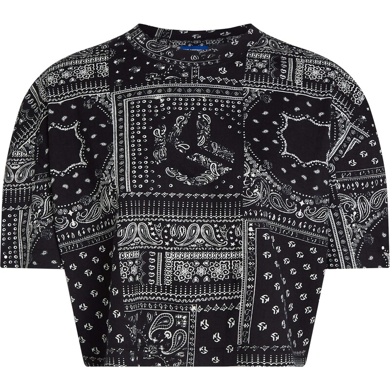 KARL LAGERFELD JEANS Tričko čierna / biela 56408223