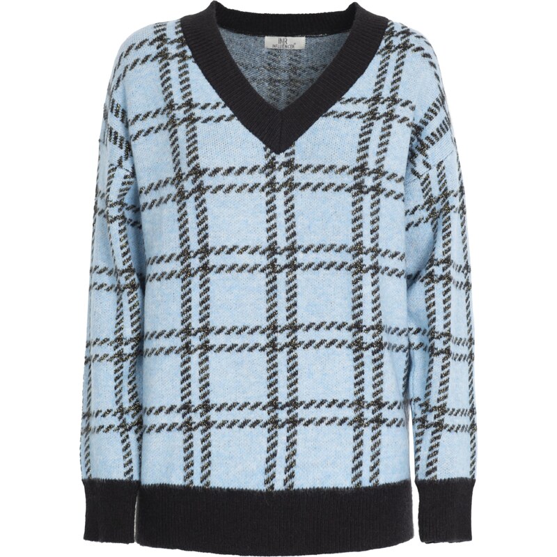 Influencer Sveter svetlomodrá / čierna 56407752