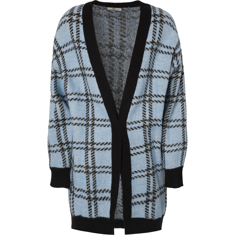 Influencer Kardigán modrá / žltá 56407767