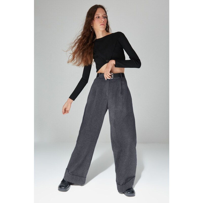 Dámske nohavice Trendyol High Waist 50549695