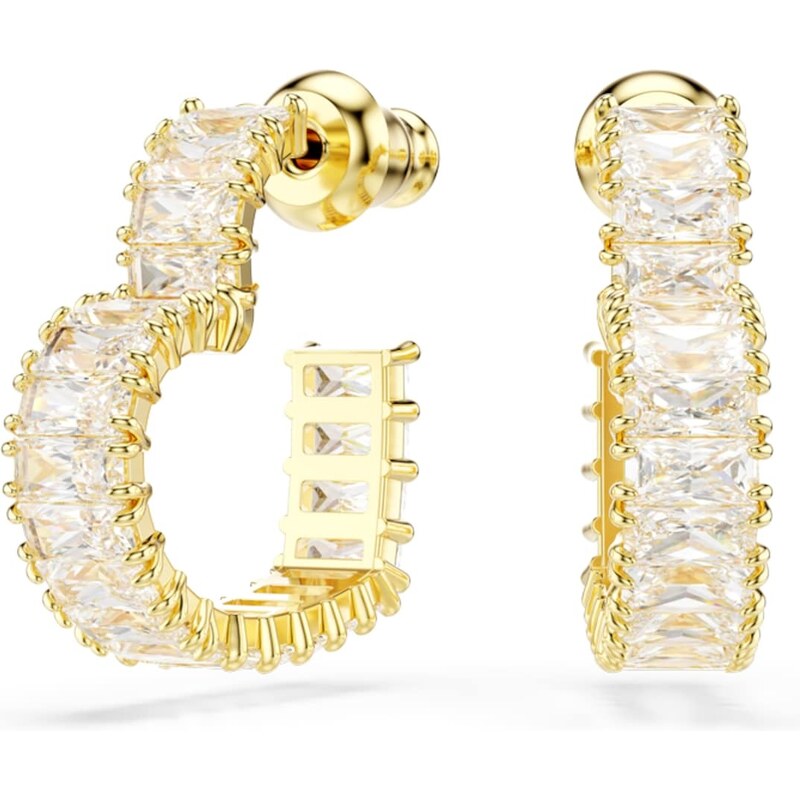 Swarovski Náušnice Matrix zlatá / perlovo biela 56425173