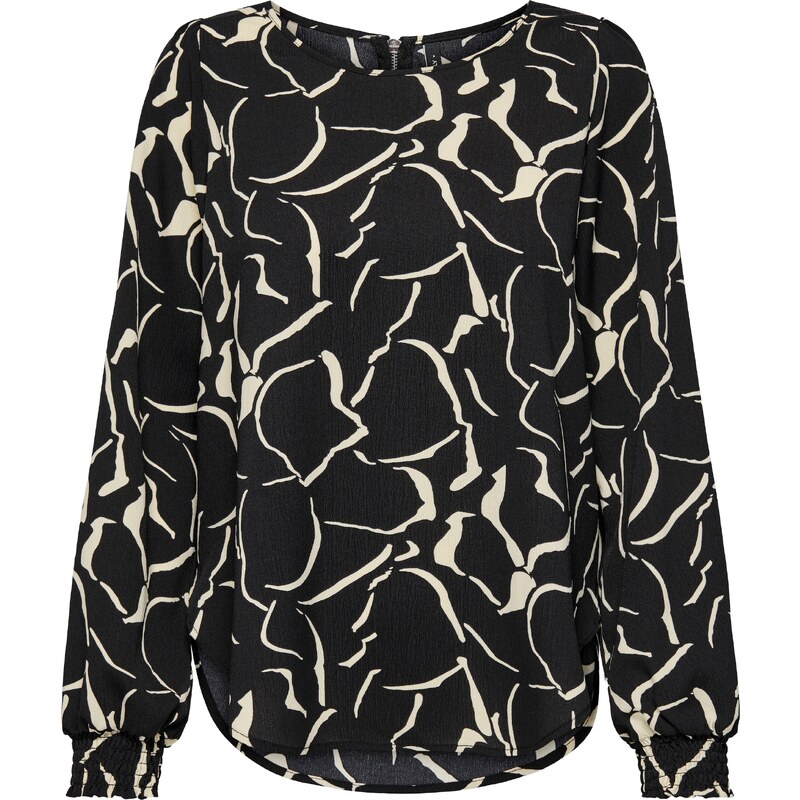 ONLY Blúzka Elite svetlobéžová / čierna 56425285