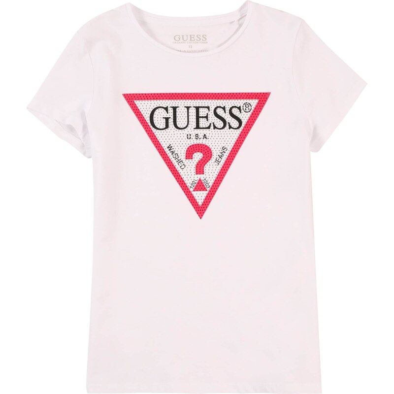 GUESS Tričko červená / čierna / biela 56446025