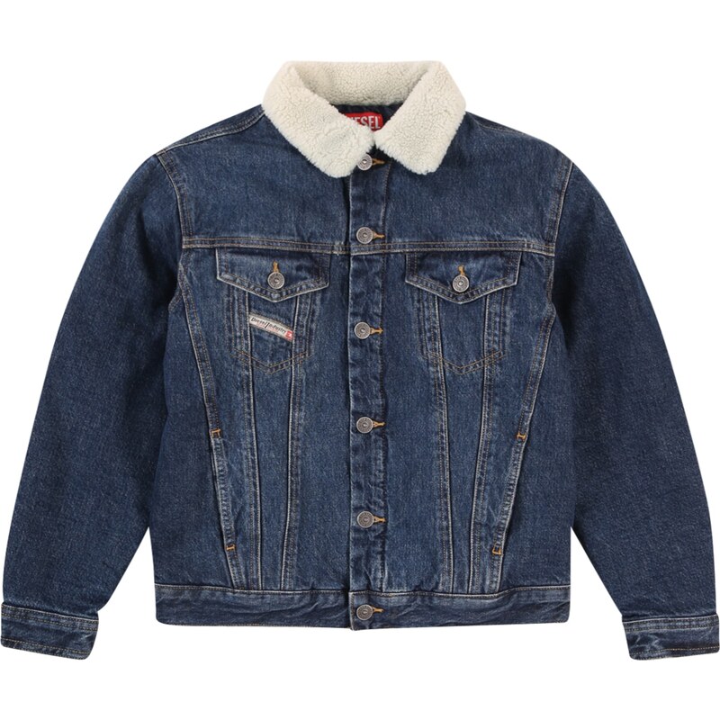 DIESEL Prechodná bunda JRESKY modrá denim / šedobiela 65282980