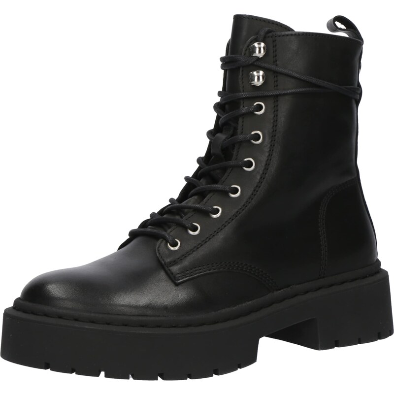 STEVE MADDEN Šnurovacie členkové čižmy Gusto čierna 57223352