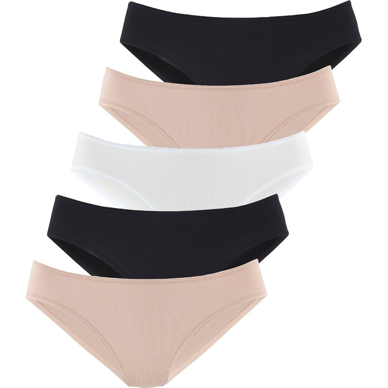 LASCANA Nohavičky béžová / čierna / biela 56425386