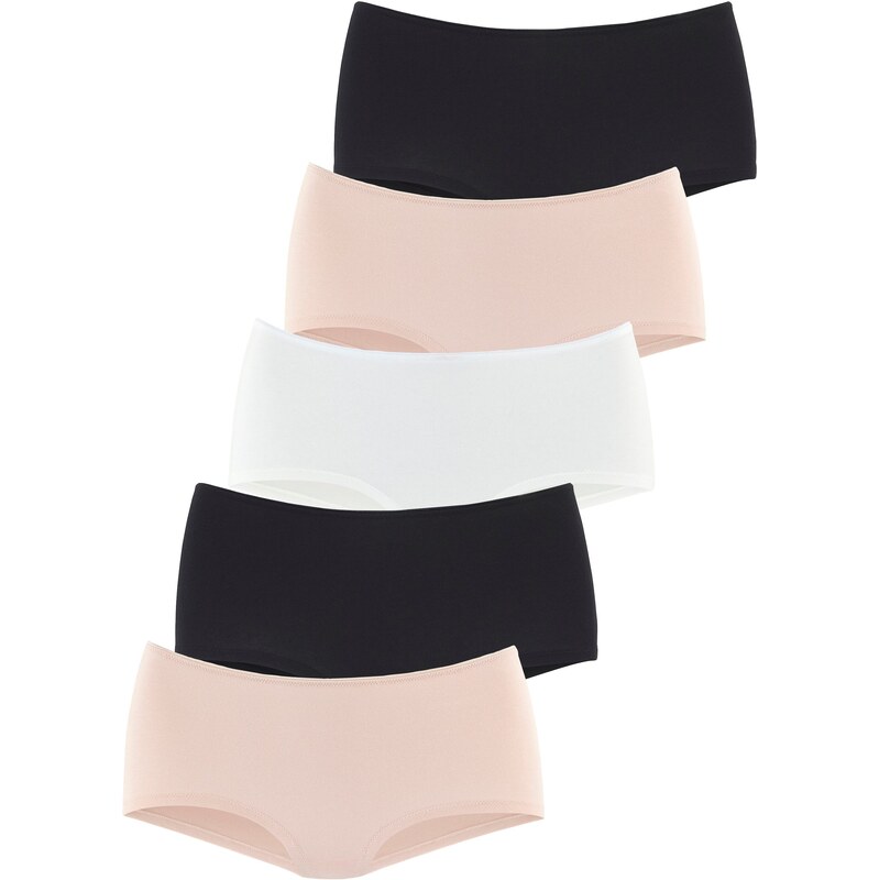 LASCANA Nohavičky telová / čierna / biela 67163616