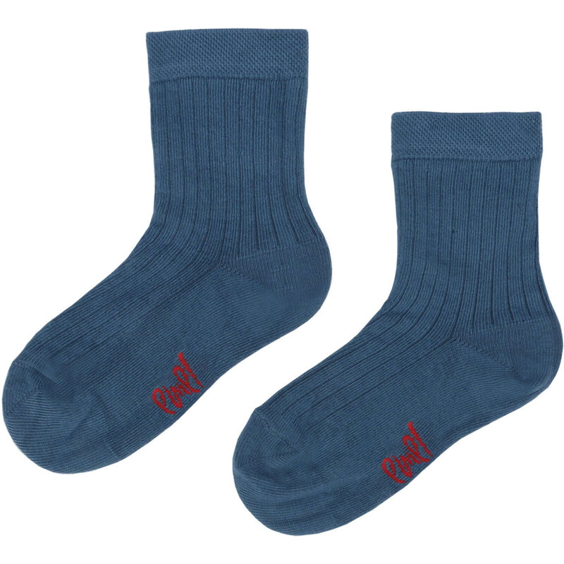 Detské bavlněné ponožky Emel Rebro Modrá 100-24 46771270