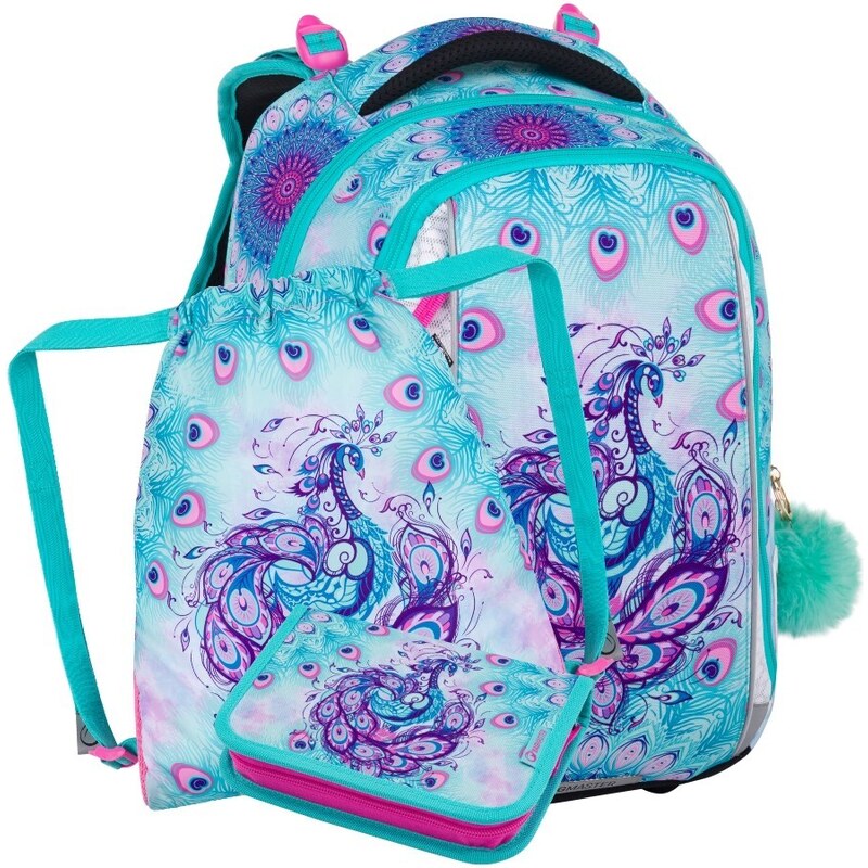 Bagmaster VEGA 24 B malý školský set pre prvákov – páv 62194858