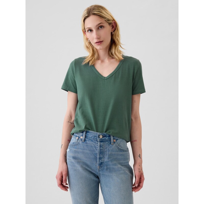 GAP Dámske Bavlnené tričko Vintage 740140-74 66266596