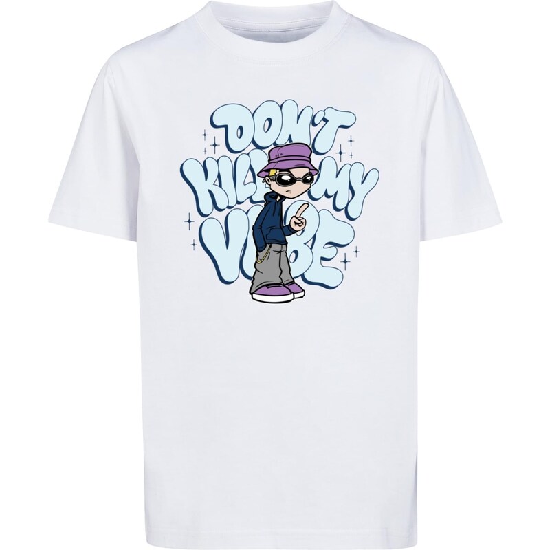 E-shop Mister Tee Childrens T-shirt Kids Dont Kill My Vibe white