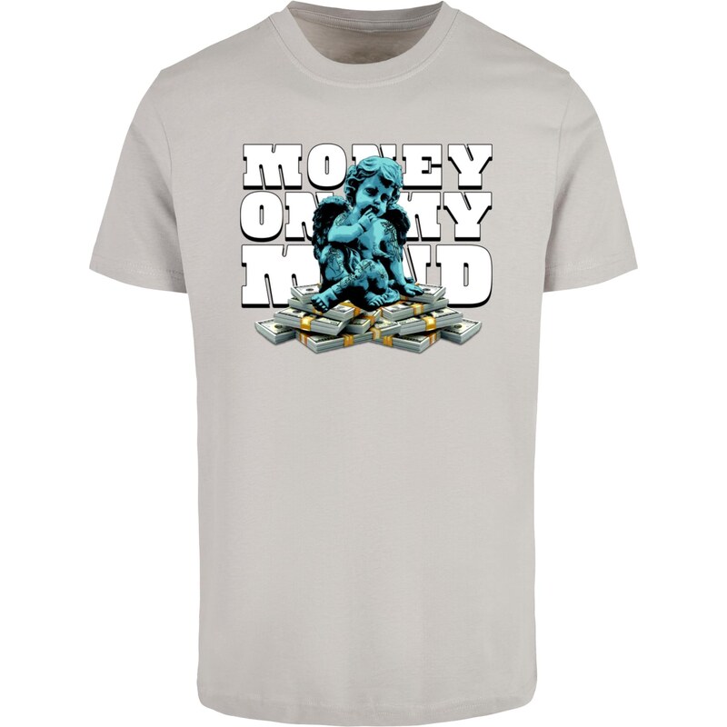 Mister Tee Mens T-shirt Money On My Mind light asphalt 56466480