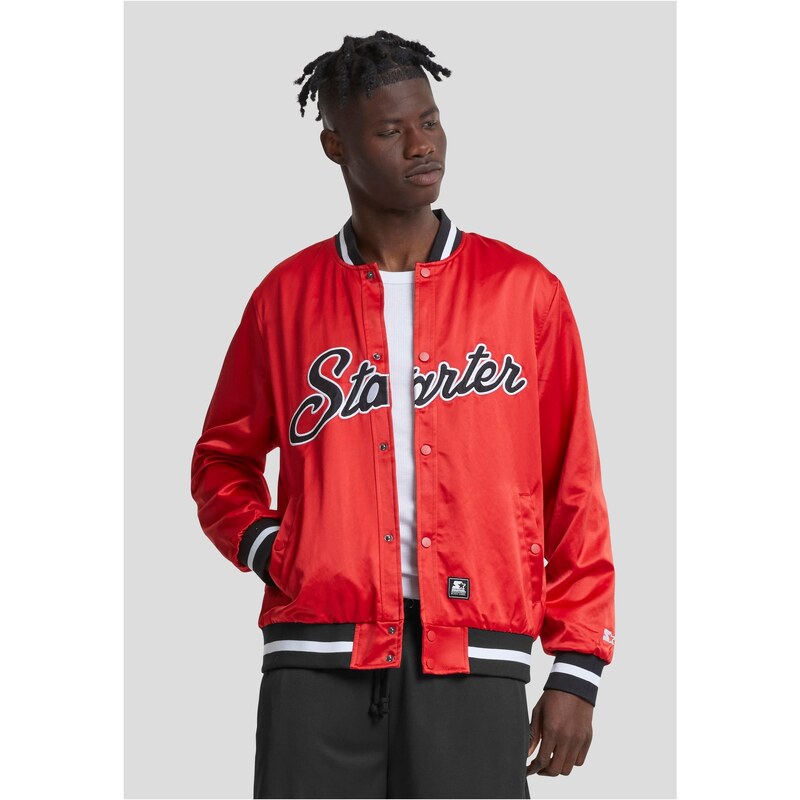 Starter Black Label Mens Starter Jacket Satin College Red 56466886