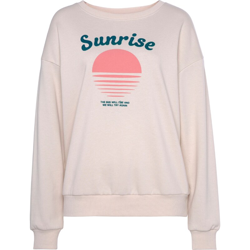 VIVANCE Mikina nebielená / oranžová / čierna 54337697