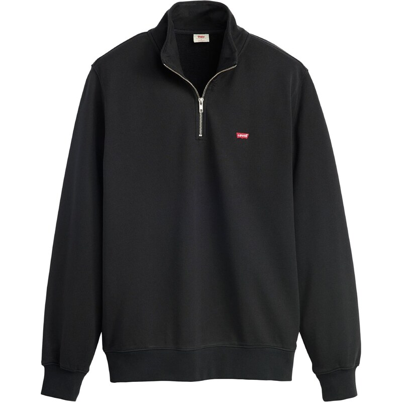 LEVIS Mikina Original Housemark Quarter-Zip Pullover červená / čierna 54348016