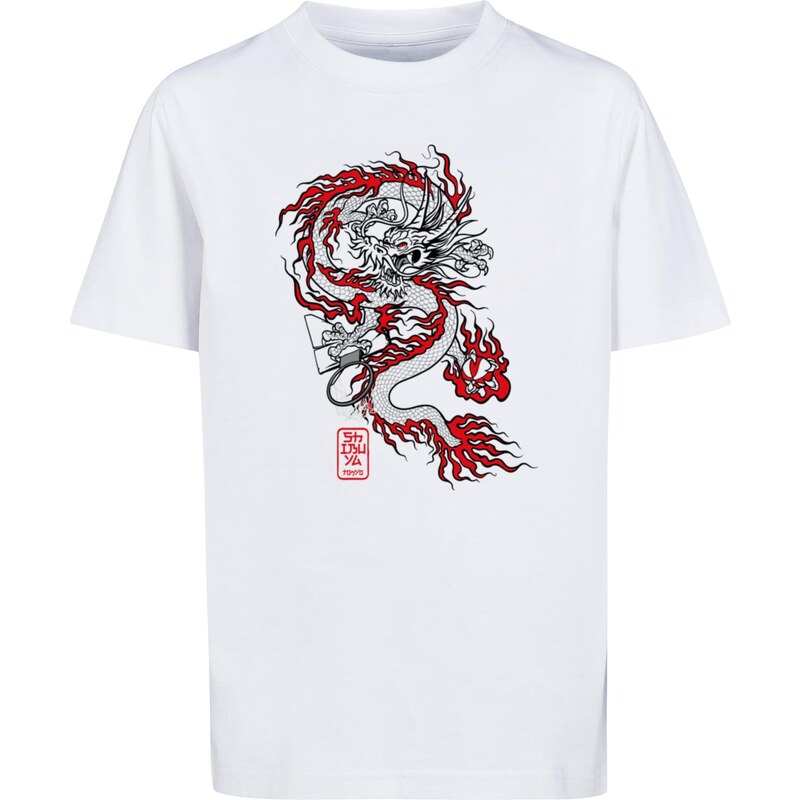 E-shop Mister Tee Childrens T-shirt Dragon Baller white