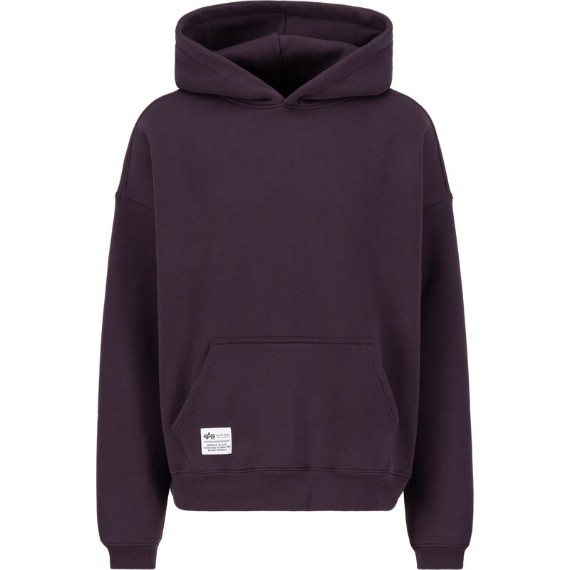 ALPHA INDUSTRIES Mikina baklažánová / biela 56523490