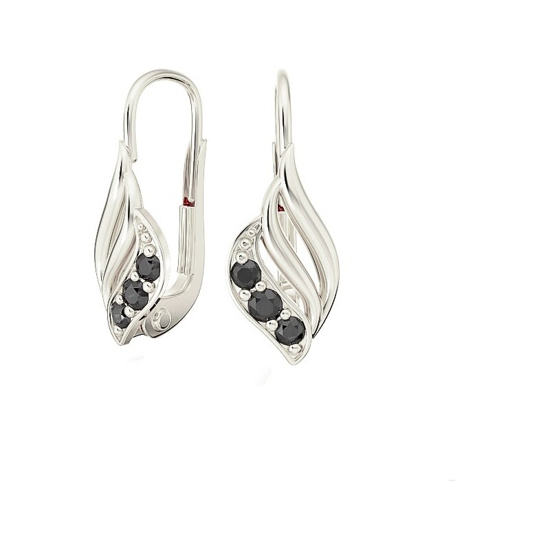 Žatecký Dámske náušnice - biele zlato 2359/B/C 33340123