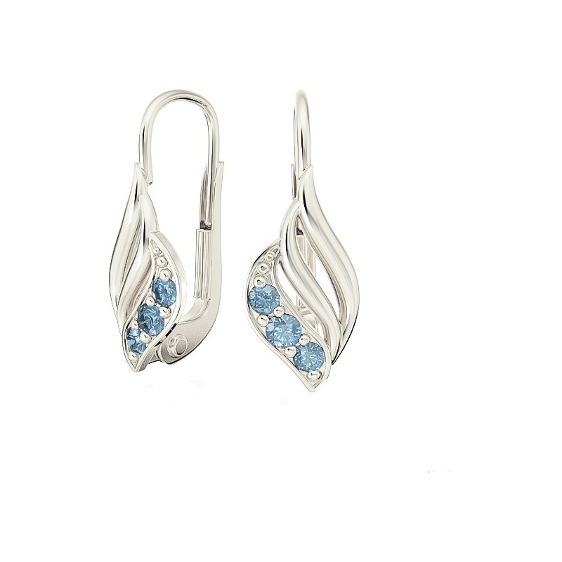 Žatecký Dámske náušnice - biele zlato 2359/B/M 33340124