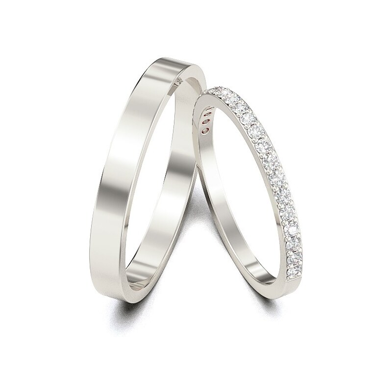 Žatecký Svadobné obrúčky z bieleho zlata 2014098/BX 53462104